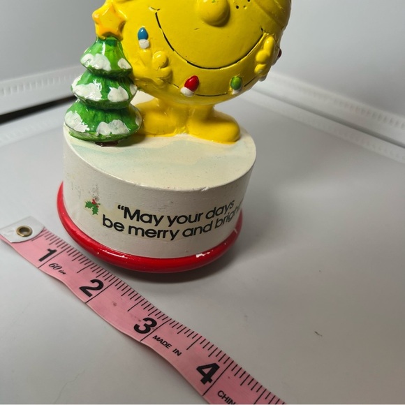 Vintage Schmid Music Box Little Miss Sunshine White Christmas - Picture 3 of 5